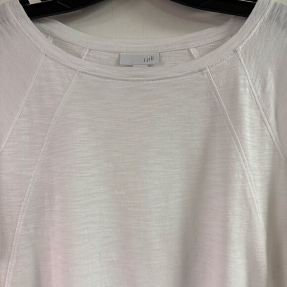 J Jill White Three Quarter Sleeve Tee Size S - Picture 3 of 6
